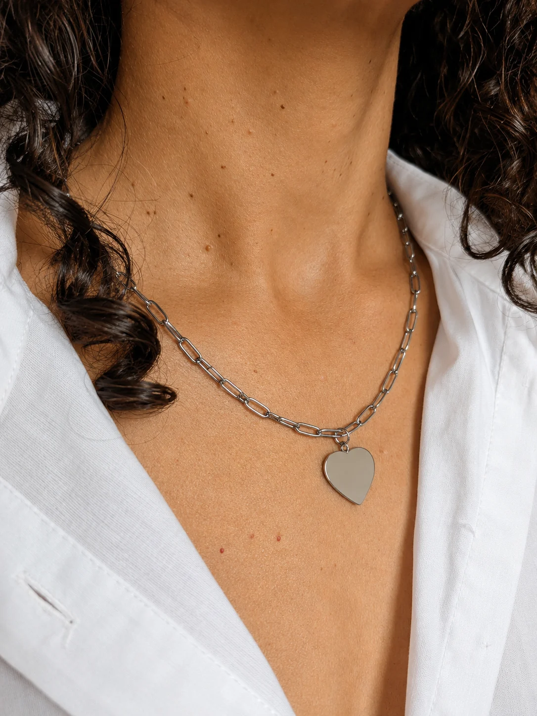 Collier Empreinte Argenté